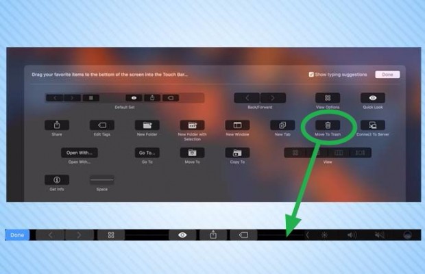 tùy chỉnh Touch Bar trên Macbook Pro