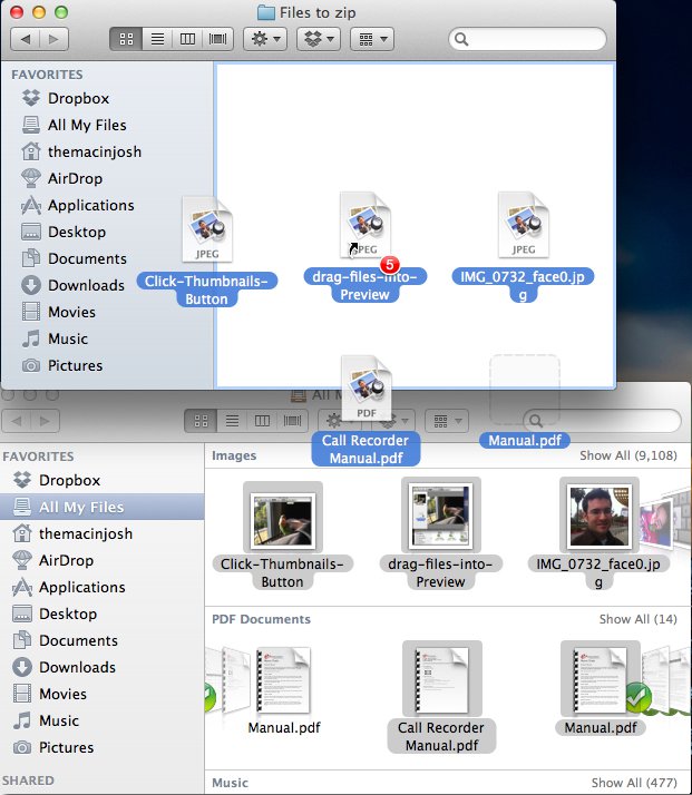 tạo file ZIP trong Macbook Air 11 inch cũ chính hãng