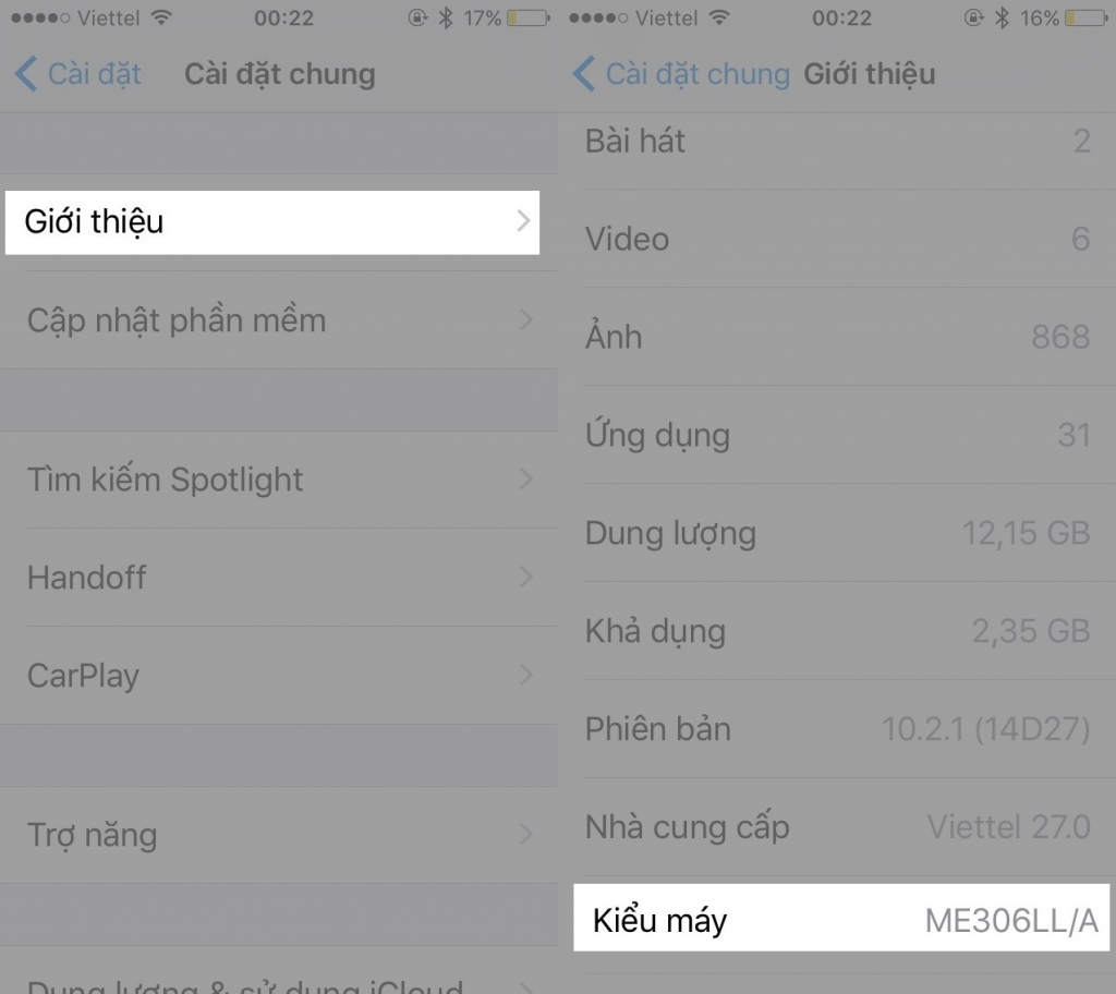 tìm hiểu nhà mạng của mỗi máy iPhone Lock