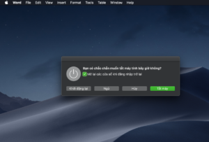 Khởi động lại khẩn cấp macOS