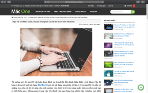 Biểu tượng Reader Mode trên Safari