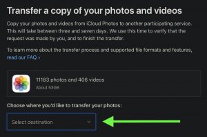 Chuyển ảnh từ icloud sang gg photos