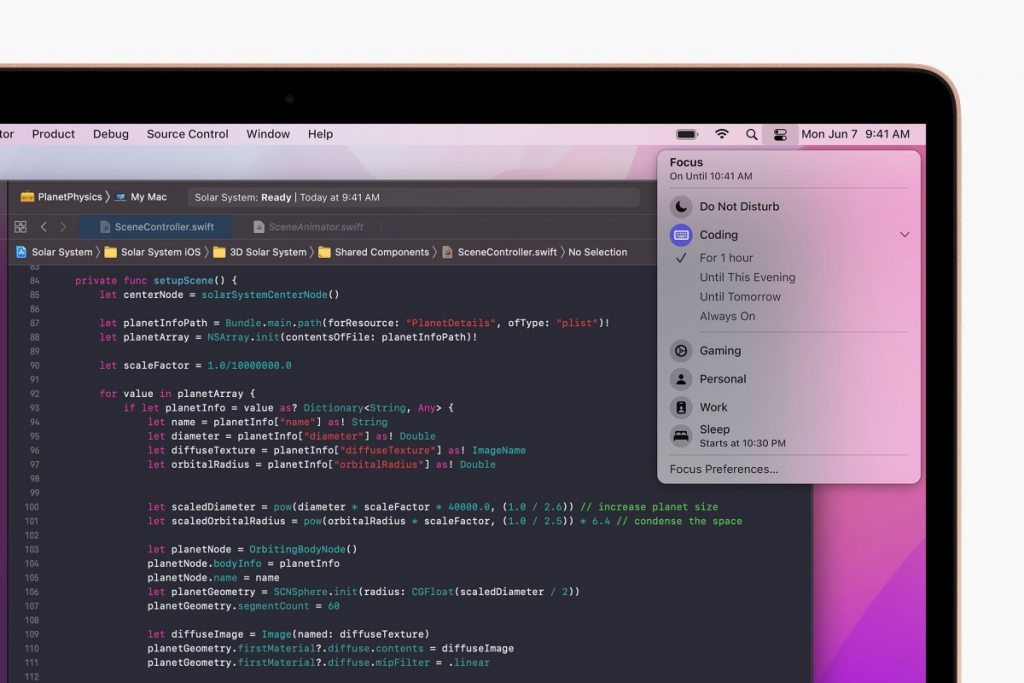 macOS 12 Focus