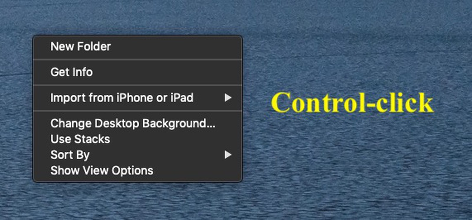 Phím chuột phải trên macOS 