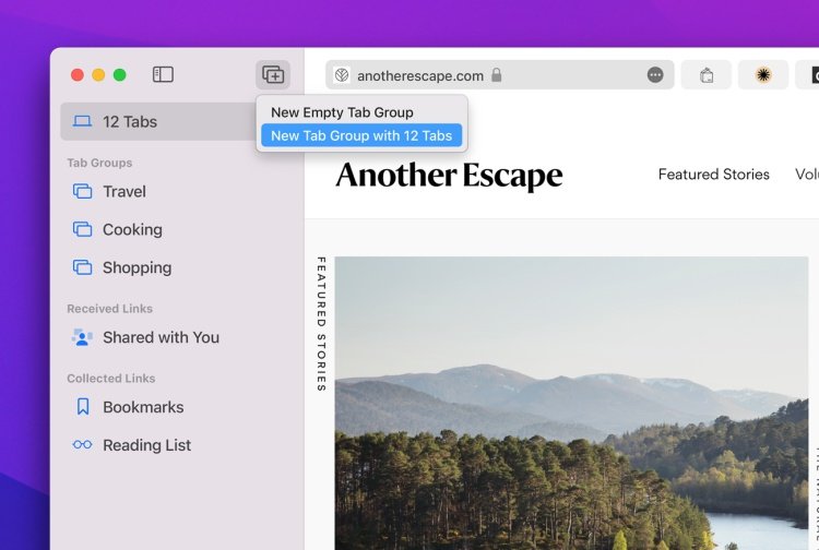 Nhóm Tab Safari