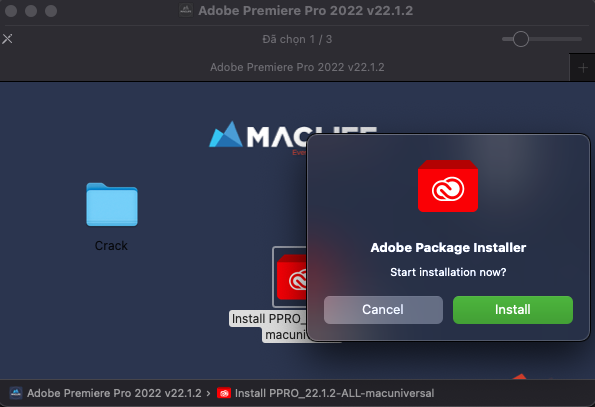 Cài file Adobe 2