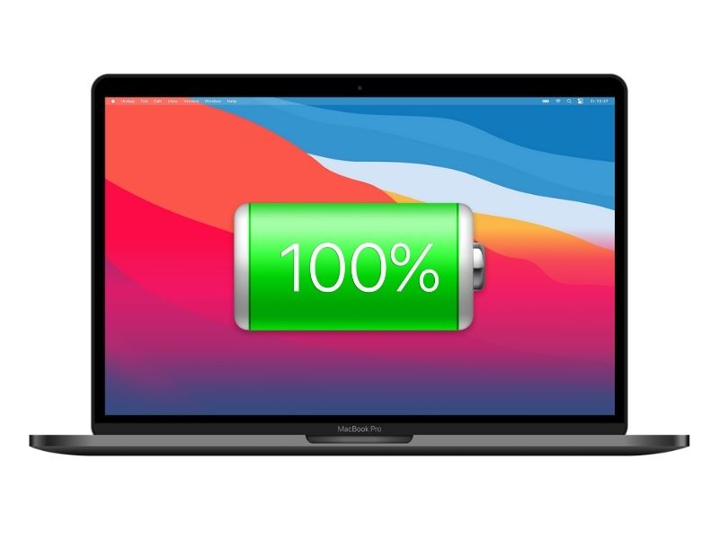 hiển thị phần trăm pin trên MacBook