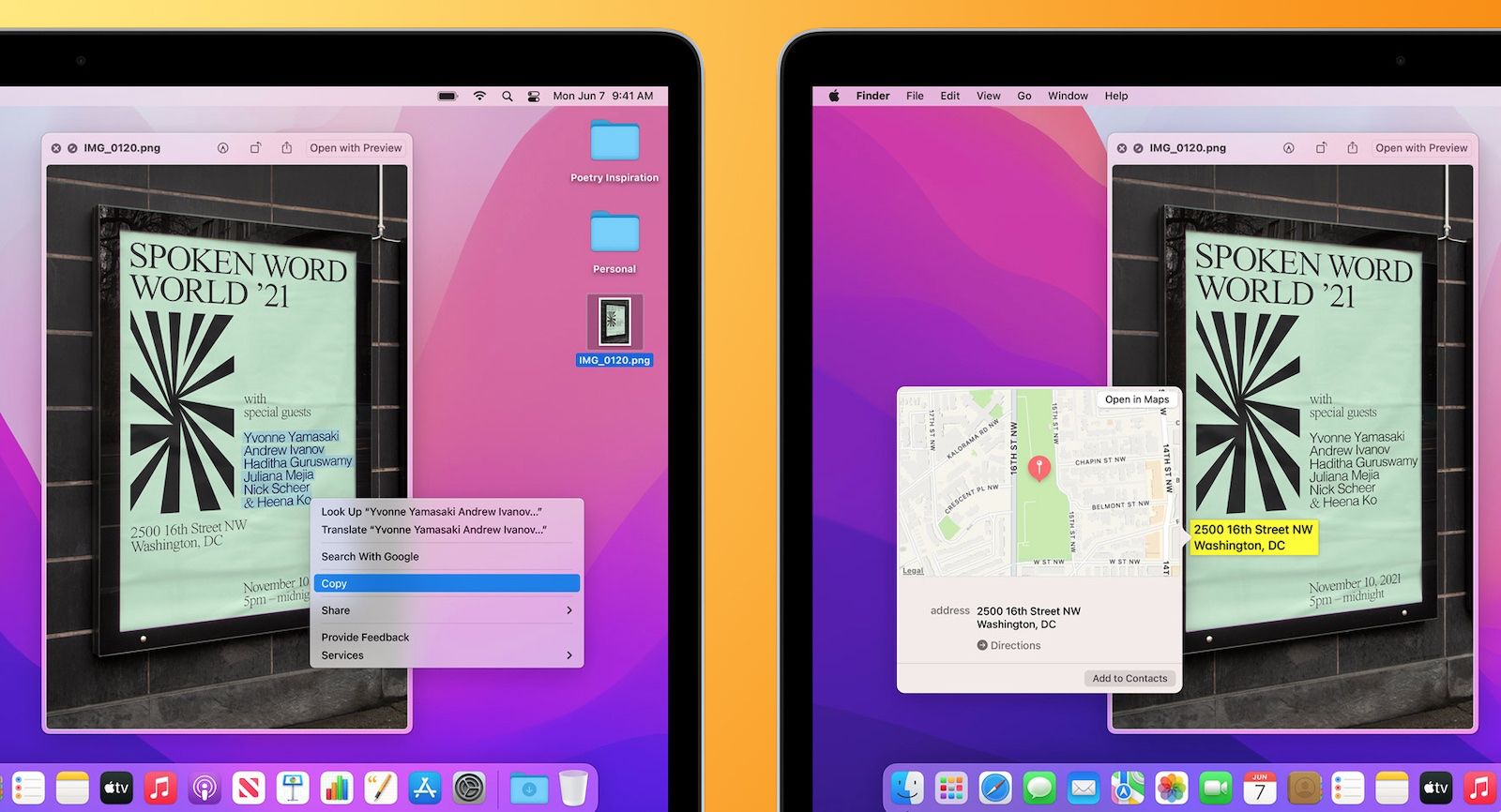 live text trên macOS Monterey