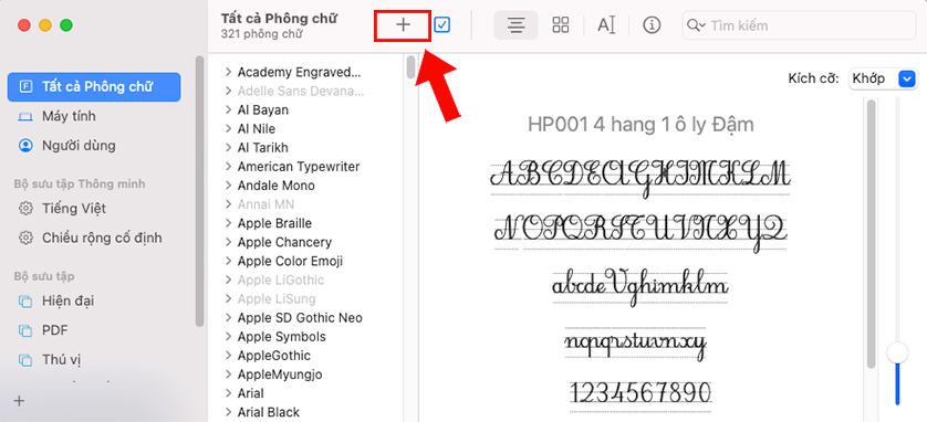 cài đặt chữ học sinh lớp 1 cho máy tính