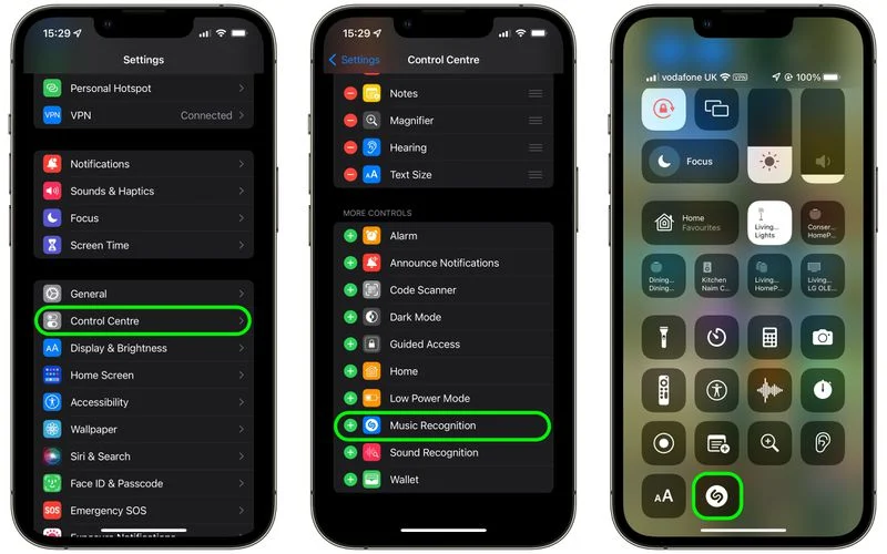 shazam trên iPhone/iPad