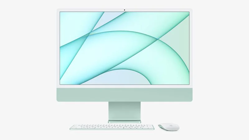 thiết kế mặt trước iMac M1 
