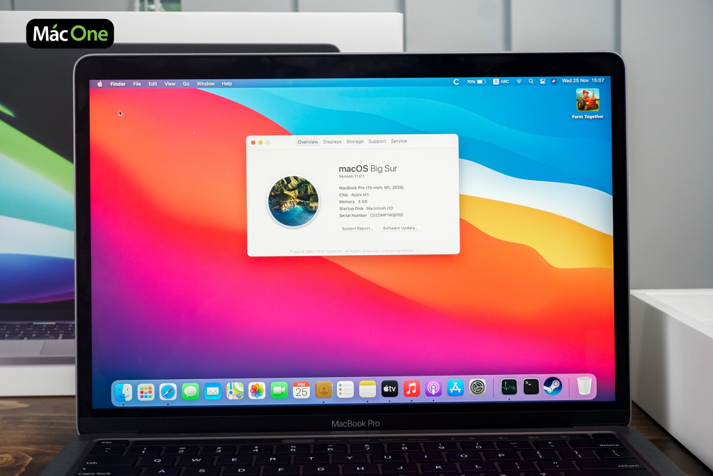 3. Màn hình sắc nét Retina Macbook Pro 2020