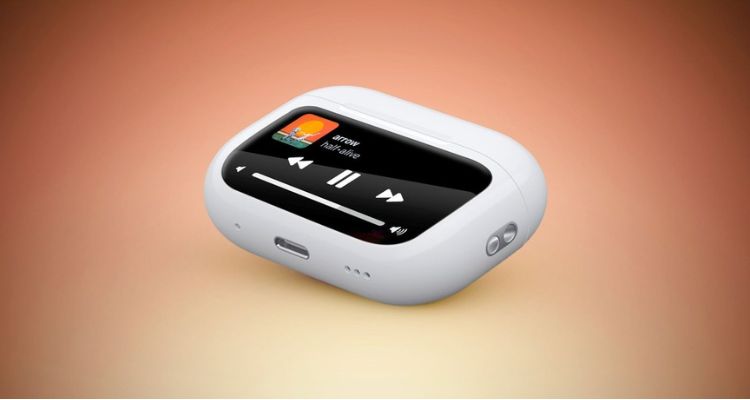 Thiết kế mới Apple: " màn hình cảm ứng được tích hợp vào hộp sạc Airpods "
