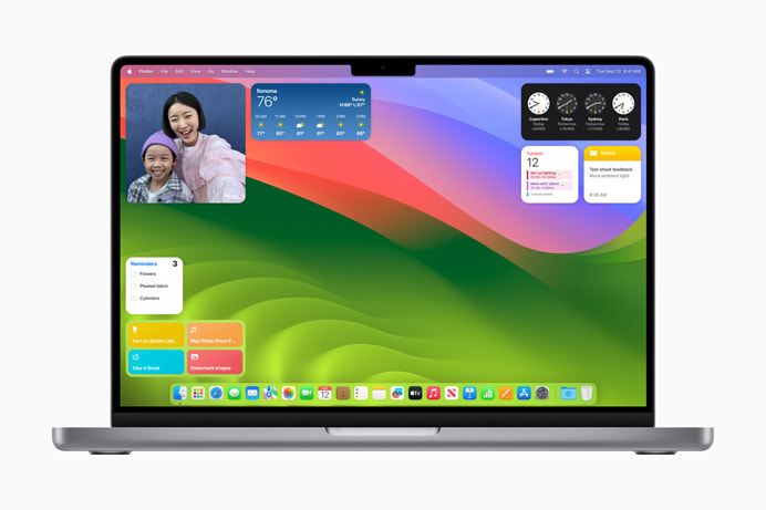 macOS 14 Sonoma: Widgets
